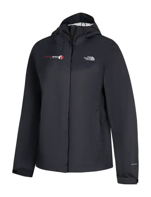 The North Face Womens Black DryVent Rain Jacket w/Thermo Bond Logo