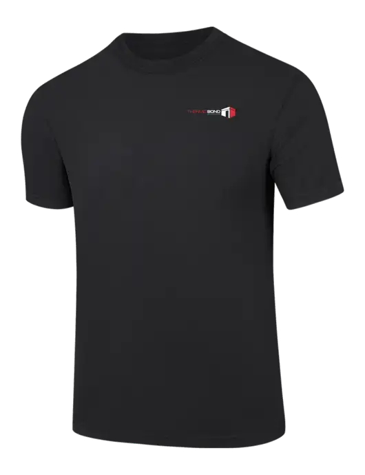 Comfort Colors 6.1 oz Black Heavyweight Ring Spun T-Shirt w/Thermo Bond Logo, Building Solutions Logo