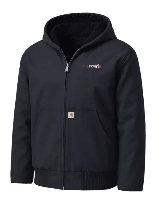 Carhartt Washed Duck Active Black Jacket w/Thermo Bond Logo