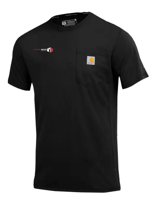 Carhartt Force Black Short Sleeve Pocket T-Shirt w/Thermo Bond Logo