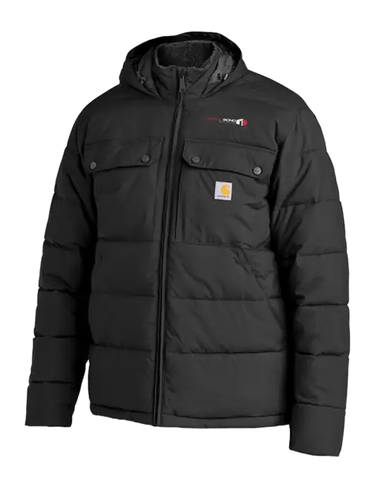 Carhartt Montana Black Insulated Hooded Jacket w/Thermo Bond Logo