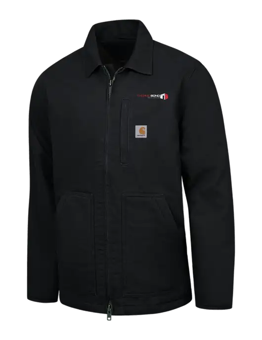 Carhartt Black Sherpa-Lined Coat w/Thermo Bond Logo