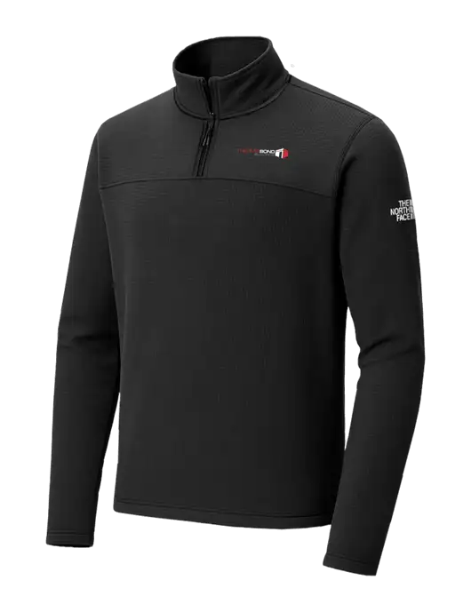 The North Face Aim 1/4-Zip Black Fleece w/Thermo Bond Logo