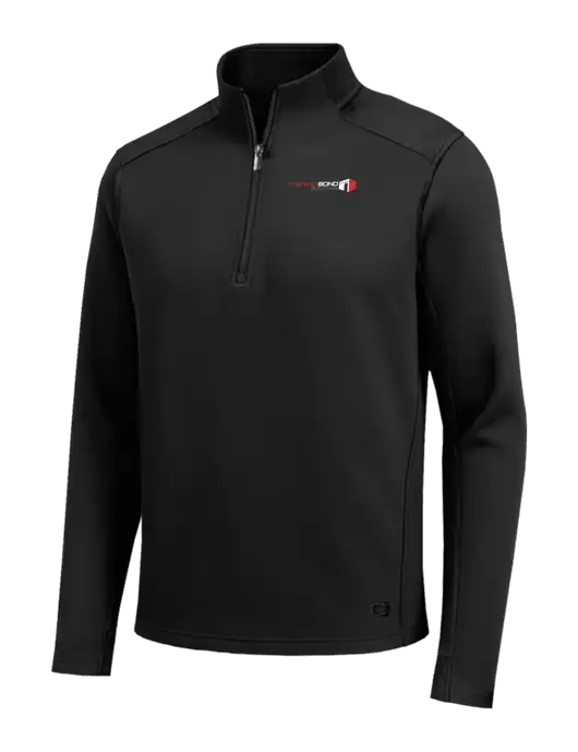 OGIO Transcend Black 1/4-Zip w/Thermo Bond Logo