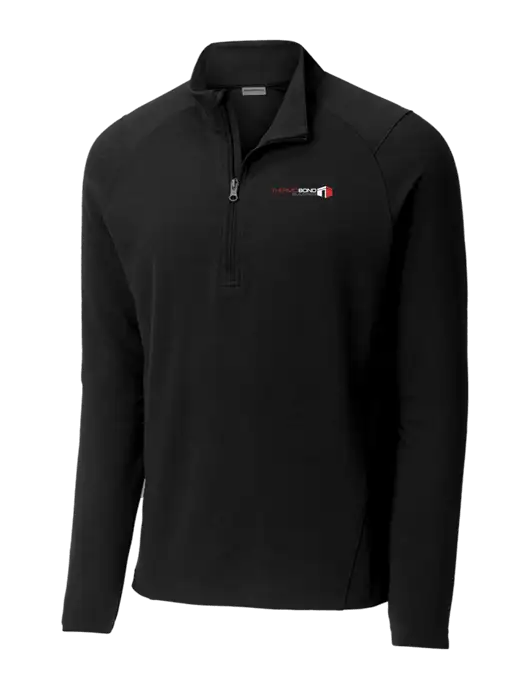 Sport-Wick Flex Fleece Black 1/4-Zip w/Thermo Bond Logo