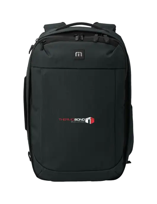 TravisMathew Black Convertible Backpack w/Thermo Bond Logo