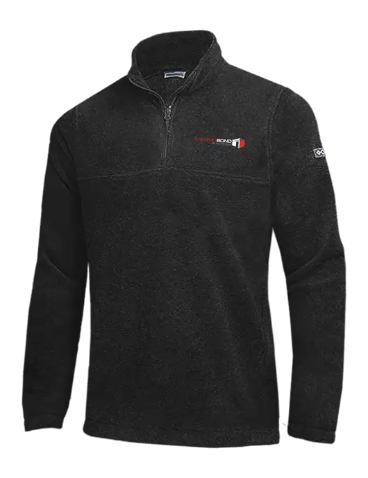 Columbia Black Steens Mountain Fleece 1/2 Zip Pullover w/Thermo Bond Logo