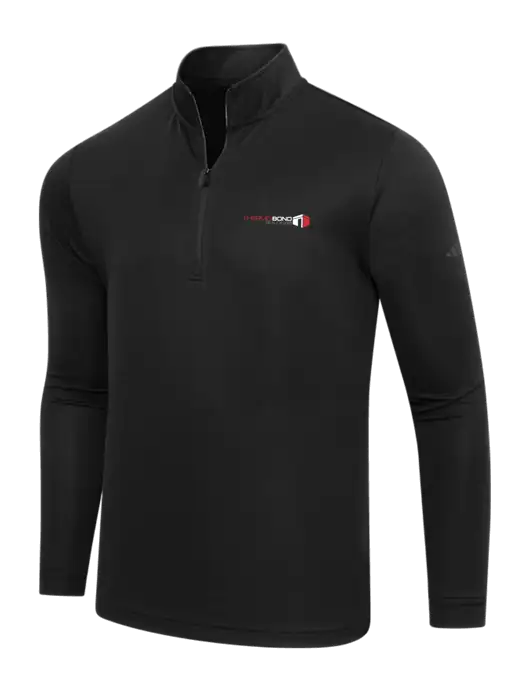 Adidas Black Lightweight Quarter Zip Pullover w/Thermo Bond Logo