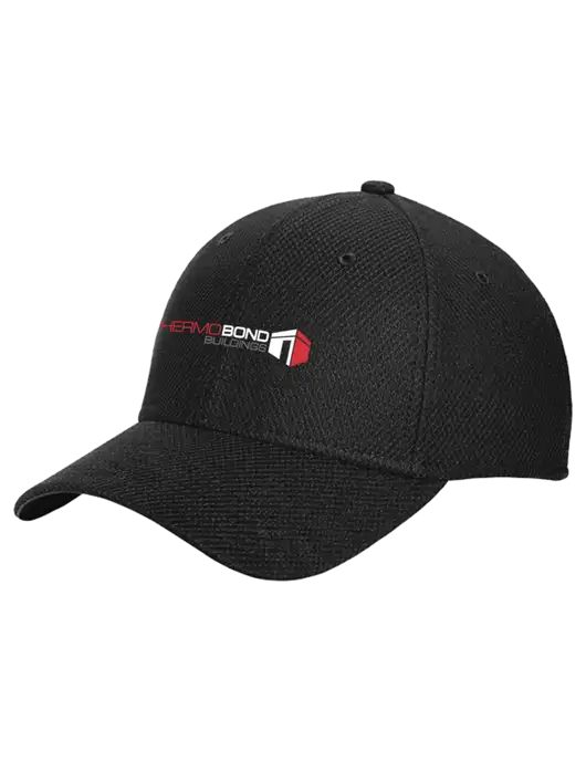 New Era Diamond Era Black Stretch Cap w/Thermo Bond Logo