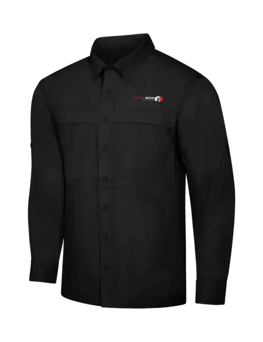 Black Long Sleeve UV Daybreak Shirt w/Thermo Bond Logo