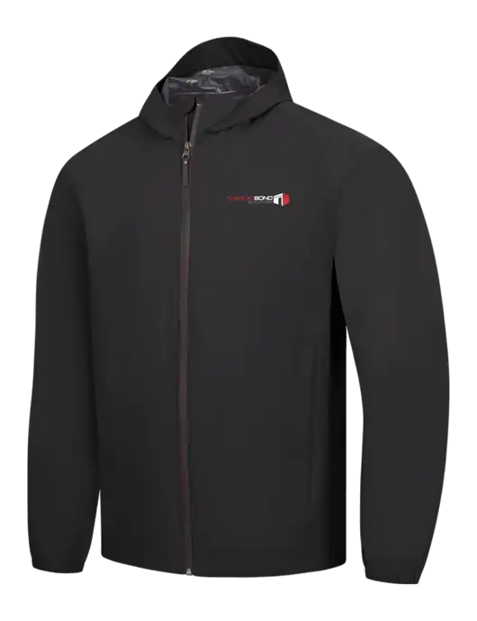 Black Essential Rain Jacket w/Thermo Bond Logo