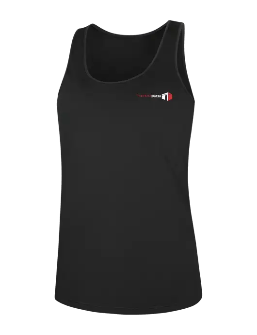 Womens Black PosiCharge Competitor Racerback Tank w/Thermo Bond Logo