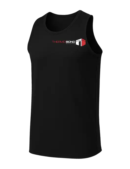 Black PosiCharge Competitor Racerback Tank w/Thermo Bond Logo