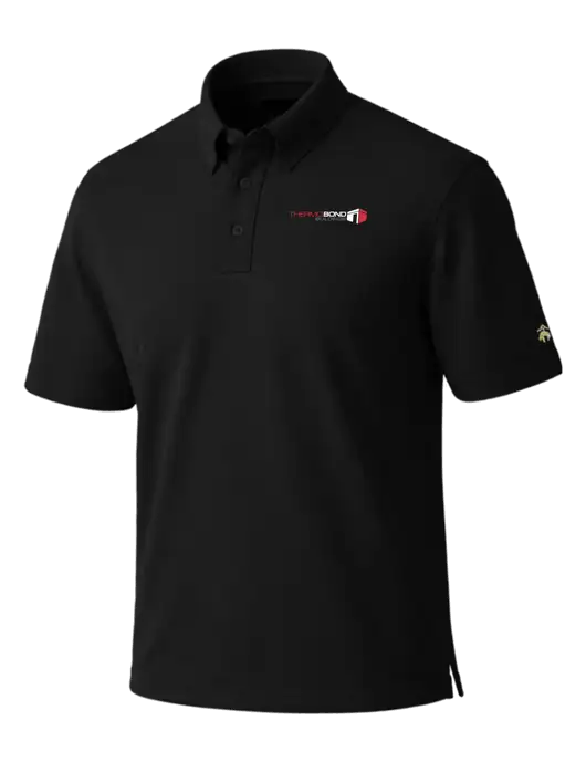 Brooks Brothers Pinpoint Pique Black Dress Polo w/Thermo Bond Logo