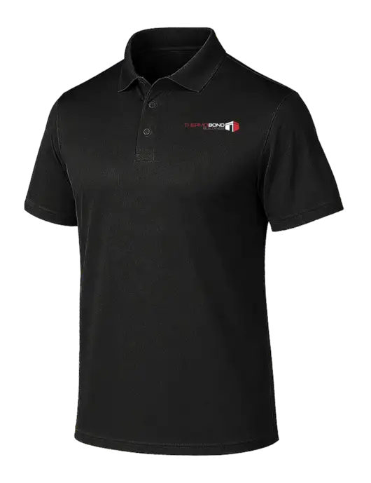 Wearever Performance Black Pique Polo w/Thermo Bond Logo