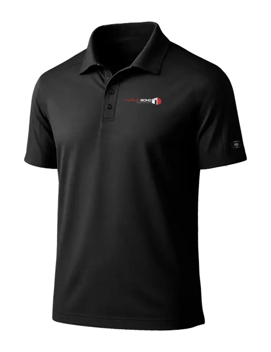 OGIO Linear Black Polo w/Thermo Bond Logo