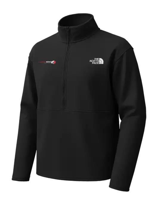 The North Face Black Double-Knit 1/2-Zip Fleece w/Thermo Bond Logo