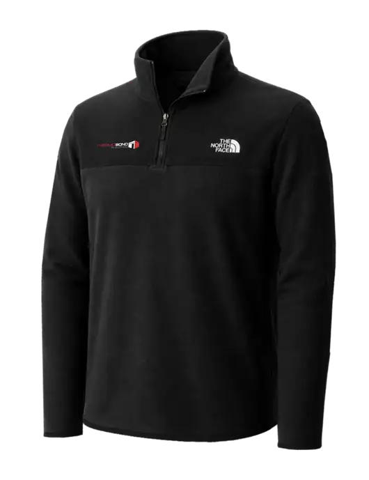 The North Face Black Glacier 1/4-Zip Fleece w/Thermo Bond Logo