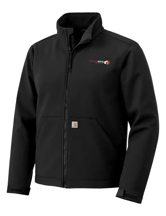 Carhartt Rain Defender Black Soft Shell Jacket w/Thermo Bond Logo