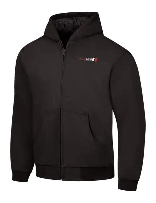 CornerStone Black Duck Cloth Hooded Work Jacket w/Thermo Bond Logo