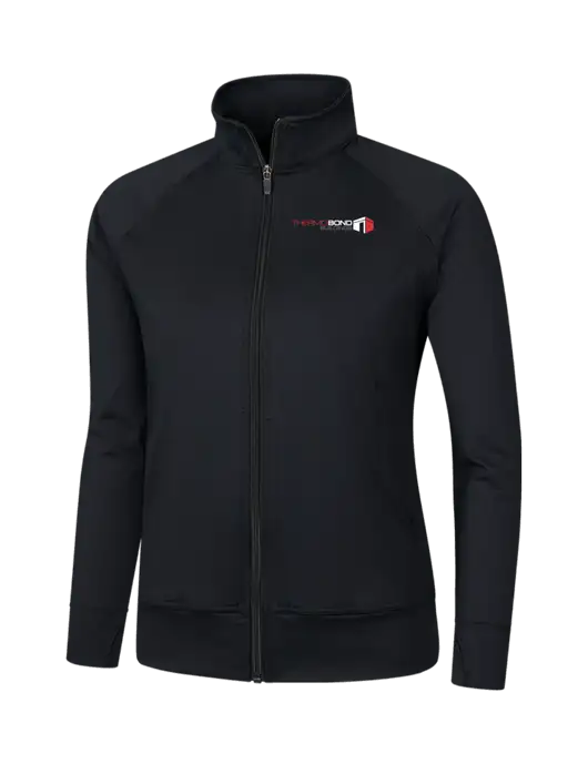 Womens Black NRG Fitness Jacket w/Thermo Bond Logo