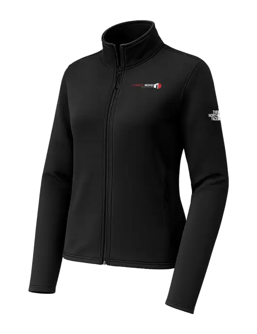 The North Face Womens Aim Full-Zip Black Fleece Jacket w/Thermo Bond Logo