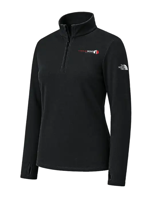 The North Face Womens Black Ambition 1/4-Zip  w/Thermo Bond Logo
