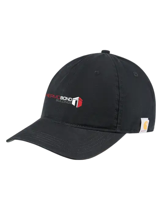 Carhartt Black Cotton Canvas Cap w/Thermo Bond Logo