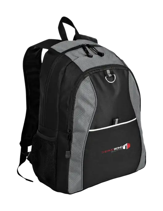 Honeycomb Grey/Black Backpack w/Thermo Bond Logo