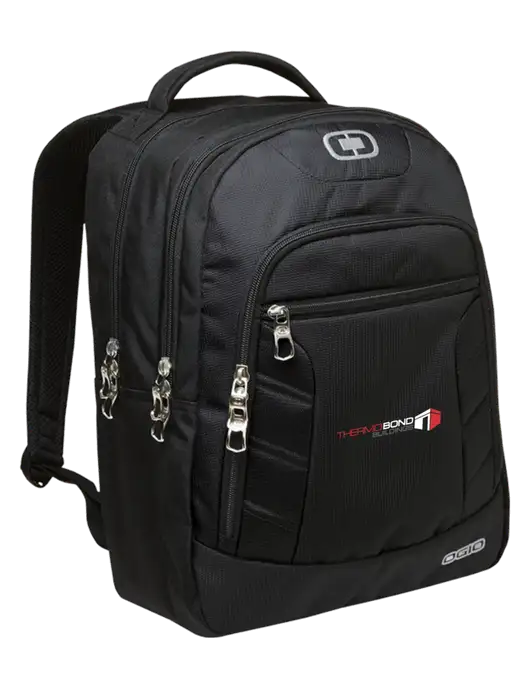 OGIO Black/Silver Colton Laptop Backpack
 w/Thermo Bond Logo