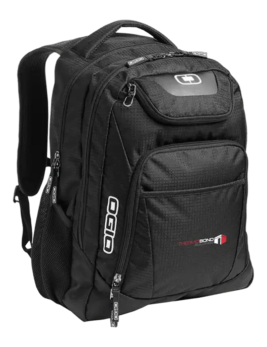 OGIO Black/Silver Excelsior Laptop Backpack w/Thermo Bond Logo