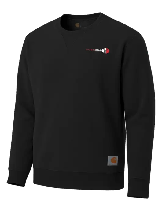 Carhartt Black Midweight Crewneck Sweatshirt w/Thermo Bond Logo