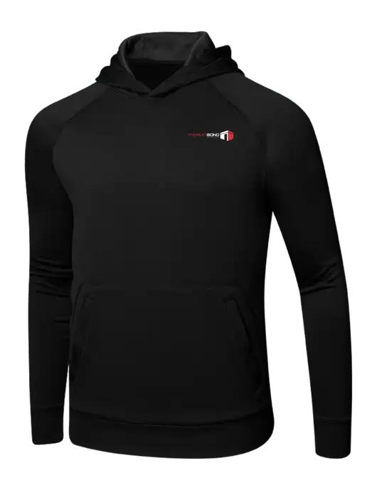 Tech Black Fleece Hooded Sweatshirt w/Thermo Bond Logo