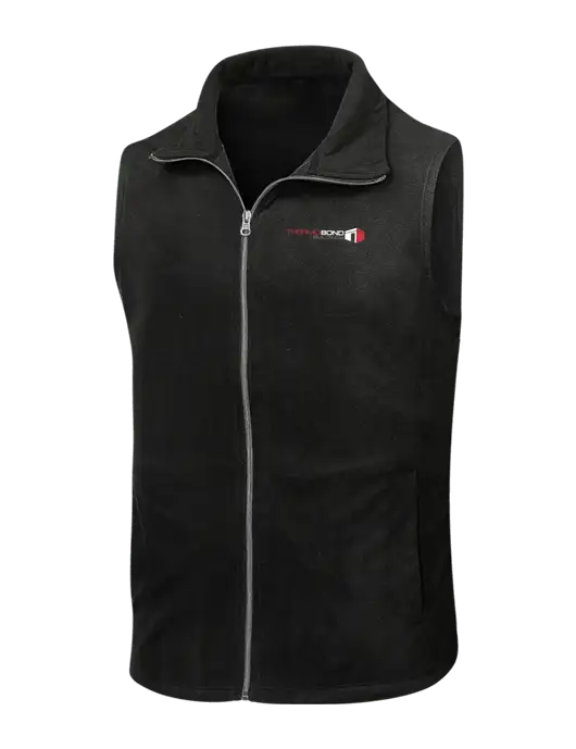 Black Microfleece Vest w/Thermo Bond Logo