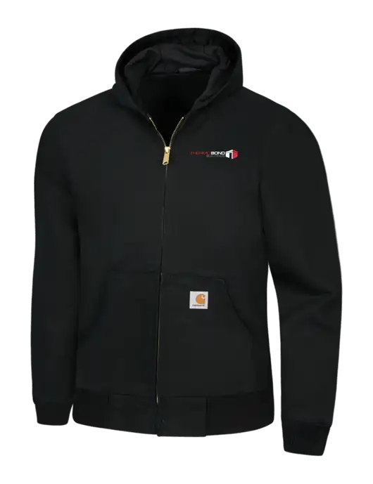 Carhartt Black Thermal Lined Duck Active Jacket w/Thermo Bond Logo