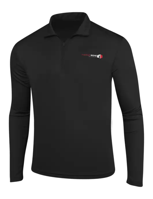 Black PosiCharge Competitor 1/4 Zip Pullover w/Thermo Bond Logo