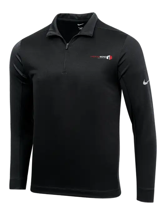 NIKE Black Dry 1/2 Zip Cover-Up w/Thermo Bond Logo