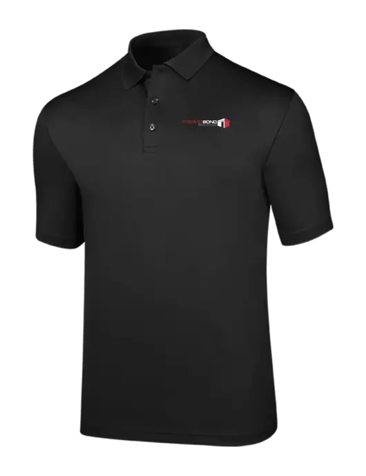 Callaway Opti-Dri Black Chev Polo w/Thermo Bond Logo