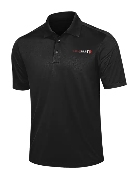 Black Diamond Textured Jacquard Polo w/Thermo Bond Logo