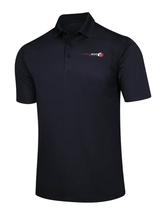 Black Micropique Sport-Wick Polo w/Thermo Bond Logo