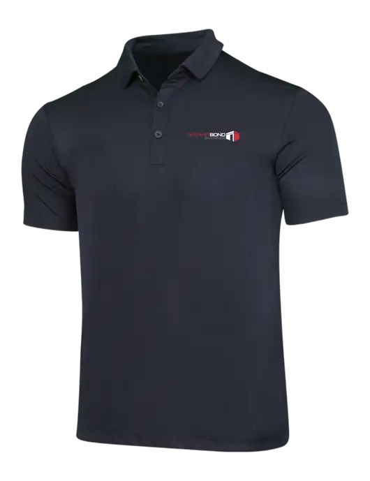 Black Posi-UV Pro Polo w/Thermo Bond Logo