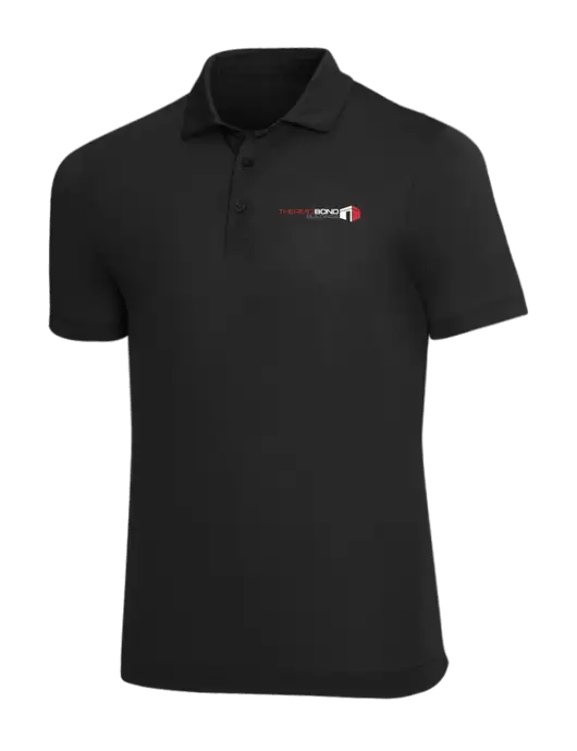 Mercer+Mettle Black Stretch Jersey Polo w/Thermo Bond Logo