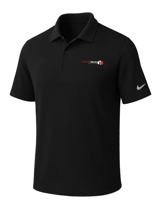 NIKE Black Dri-Fit Micro Pique Polo w/Thermo Bond Logo