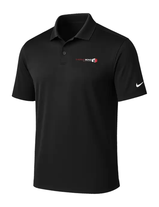 NIKE Black Victory Solid Polo w/Thermo Bond Logo