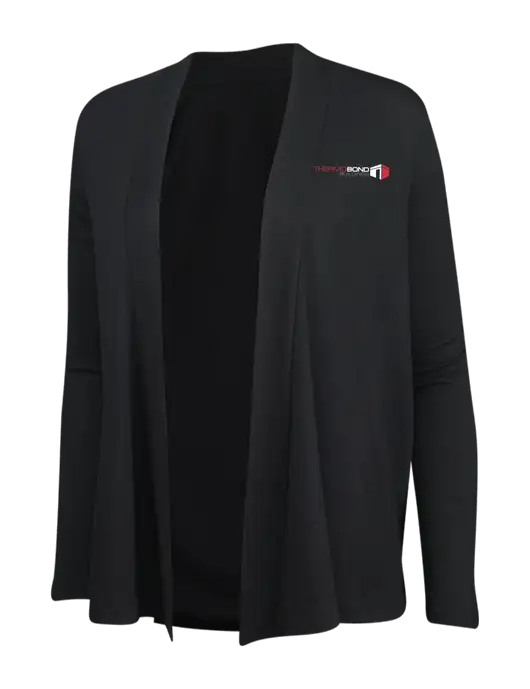 Black Womens Concept Cardigan w/Thermo Bond Logo