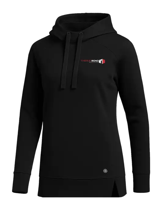 OGIO Black Womens Luuma Pullover Fleece Hoodie w/Thermo Bond Logo