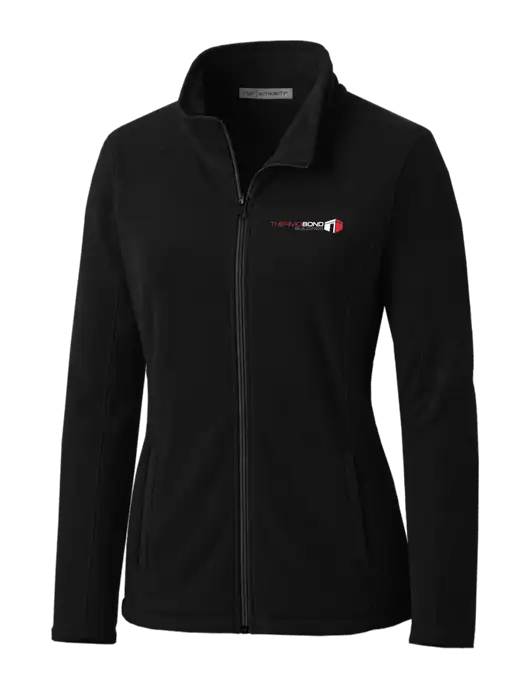 Black Womens Microfleece Jacket w/Thermo Bond Logo