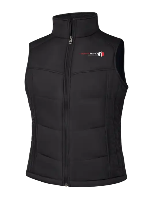 Womens Black/Black Vest w/Thermo Bond Logo