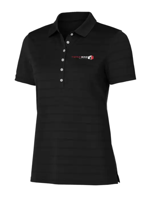 Callaway Womens Black Ventilated Polo w/Thermo Bond Logo