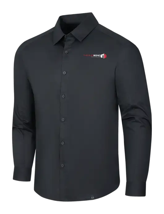 OGIO Black Commuter Woven Shirt w/Thermo Bond Logo